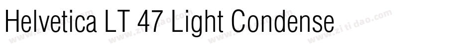 Helvetica LT 47 Light Condensed字体转换